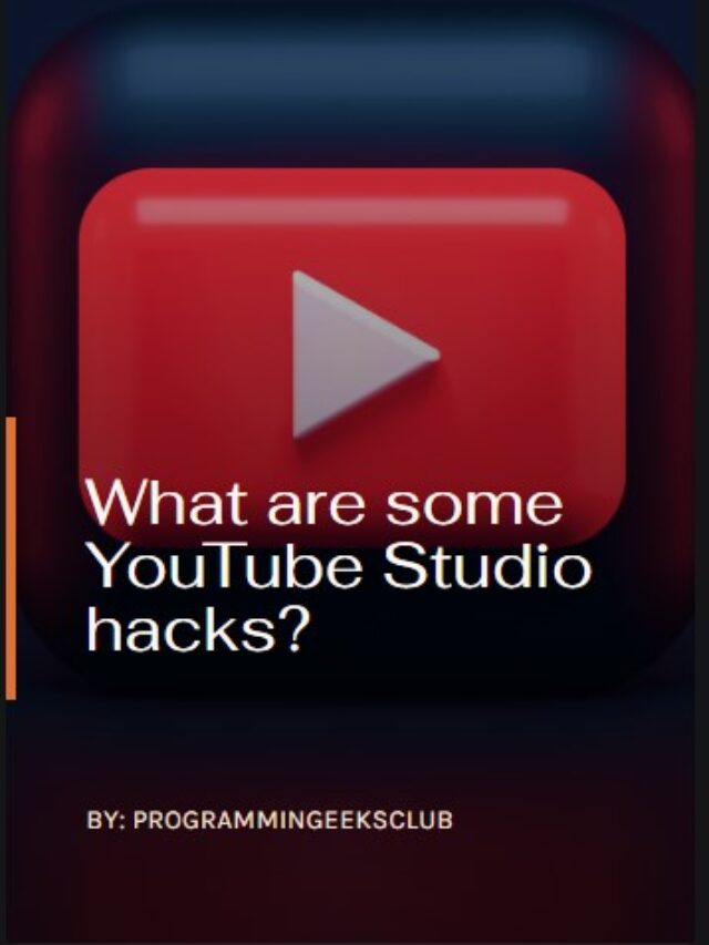 Youtube Studio Hacks