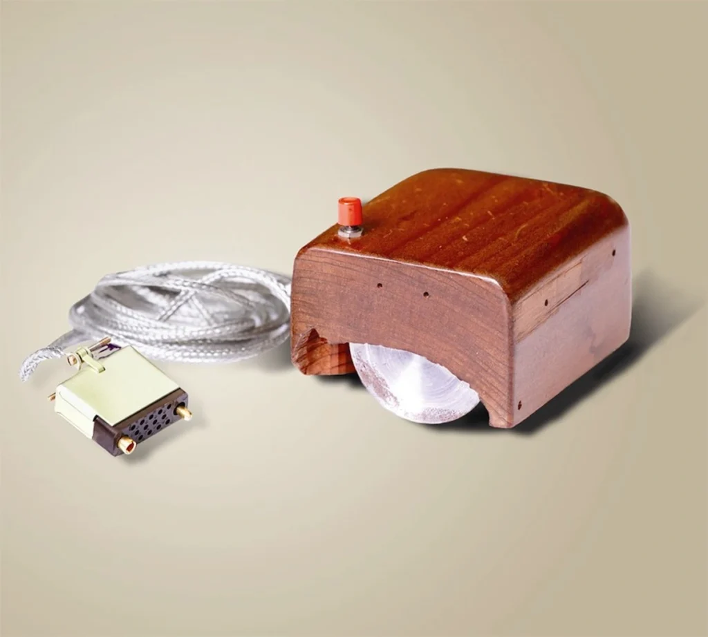 The world's first computer mouse was made of wood The world's first computer mouse was made of wood