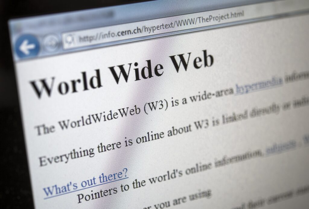 The first website was launched in 1991 The first website was launched in 1991
